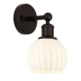 Innovations Lighting White Venetian 10" Tall Bathroom Sconce Oil Rubbed Bronze
