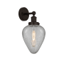 Innovations Lighting Geneseo 12" Tall Wall Sconce Oil Rubbed Bronze / Clear Crackle