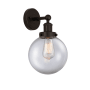 Innovations Lighting Beacon 10" Tall Wall Sconce Oil Rubbed Bronze / Clear