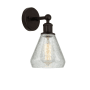 Innovations Lighting Conesus 13" Tall Wall Sconce Oil Rubbed Bronze / Clear Crackle