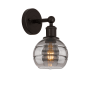 Innovations Lighting Rochester 10" Tall Bathroom Sconce Oil Rubbed Bronze / Light Smoke