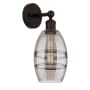 Innovations Lighting Vaz 10" Tall Bathroom Sconce Oil Rubbed Bronze / Light Smoke