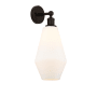 Innovations Lighting Cindyrella 17" Tall Wall Sconce Oil Rubbed Bronze / Cased Matte White