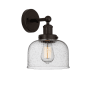 Innovations Lighting Bell 10" Tall Wall Sconce Oil Rubbed Bronze / Seedy