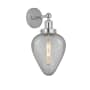 Innovations Lighting Geneseo 12" Tall Wall Sconce Polished Chrome / Clear Crackle
