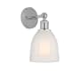 Innovations Lighting Brookfield 12" Tall Wall Sconce Polished Chrome / White