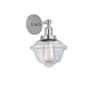 Innovations Lighting Oxford 10" Tall Wall Sconce Polished Chrome / Clear