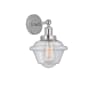 Innovations Lighting Oxford 10" Tall Wall Sconce Polished Chrome / Seedy
