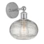 Innovations Lighting Ithaca 11" Tall Bathroom Sconce Polished Chrome