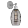 Innovations Lighting Vaz 10" Tall Bathroom Sconce Polished Chrome / Light Smoke