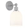 Innovations Lighting Bella 12" Tall Bathroom Sconce Polished Chrome / Glossy White