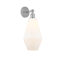 Innovations Lighting Cindyrella 17" Tall Wall Sconce Polished Chrome / Cased Matte White