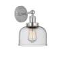 Innovations Lighting Bell 10" Tall Wall Sconce Polished Chrome / Seedy