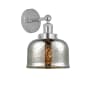 Innovations Lighting Bell 10" Tall Wall Sconce Polished Chrome / Mercury