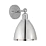 Innovations Lighting Plymouth Dome 12" Tall Wall Sconce Polished Chrome