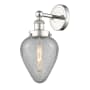 Innovations Lighting Geneseo 12" Tall Wall Sconce Polished Nickel / Clear Crackle