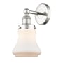 Innovations Lighting Bellmont 10" Tall Wall Sconce Polished Nickel / Matte White