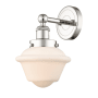 Innovations Lighting Oxford 10" Tall Wall Sconce Polished Nickel / Matte White