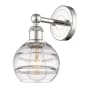 Innovations Lighting Rochester 10" Tall Bathroom Sconce Polished Nickel / Clear