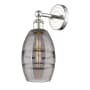 Innovations Lighting Vaz 10" Tall Bathroom Sconce Polished Nickel / Light Smoke