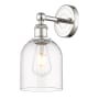 Innovations Lighting Bella 12" Tall Bathroom Sconce Polished Nickel / Clear