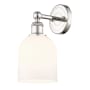 Innovations Lighting Bella 12" Tall Bathroom Sconce Polished Nickel / Glossy White