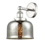 Innovations Lighting Bell 10" Tall Wall Sconce Polished Nickel / Silver Plated Mercury