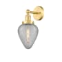 Innovations Lighting Geneseo 12" Tall Wall Sconce Satin Gold / Clear Crackled