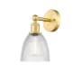 Innovations Lighting Castile 12" Tall Wall Sconce Satin Gold / Clear