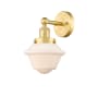 Innovations Lighting Oxford 10" Tall Wall Sconce Satin Gold / Matte White