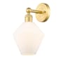 Innovations Lighting Cindyrella 14" Tall Wall Sconce Satin Gold / Cased Matte White
