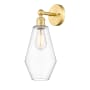 Innovations Lighting Cindyrella 17" Tall Wall Sconce Satin Gold / Clear