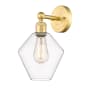 Innovations Lighting Cindyrella 14" Tall Wall Sconce Satin Gold / Clear