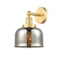 Innovations Lighting Bell 10" Tall Wall Sconce Satin Gold / Silver Plated Mercury