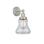 Innovations Lighting Bellmont 10" Tall Wall Sconce Brushed Satin Nickel / Clear