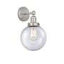 Innovations Lighting Beacon 10" Tall Wall Sconce Brushed Satin Nickel / Seedy