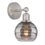 Innovations Lighting Rochester 10" Tall Bathroom Sconce Brushed Satin Nickel / Light Smoke