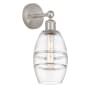 Innovations Lighting Vaz 10" Tall Bathroom Sconce Brushed Satin Nickel / Clear