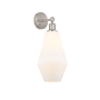 Innovations Lighting Cindyrella 17" Tall Wall Sconce Brushed Satin Nickel / Cased Matte White