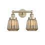 Innovations Lighting Chatham 2 Light 16" Wide Vanity Light Antique Brass / Mercury