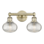 Innovations Lighting Ithaca 2 Light 15" Wide Vanity Light Antique Brass