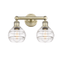 Innovations Lighting Rochester 2 Light 15" Wide Vanity Light Antique Brass / Clear