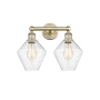 Innovations Lighting Cindyrella 2 Light 17" Wide Vanity Light Antique Brass / Seedy