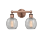 Innovations Lighting Belfast 2 Light 15" Wide Vanity Light Antique Copper / Clear Crackle