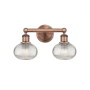Innovations Lighting Ithaca 2 Light 15" Wide Vanity Light Antique Copper