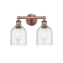 Innovations Lighting Bella 2 Light 15" Wide Vanity Light Antique Copper / Seedy