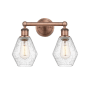 Innovations Lighting Cindyrella 2 Light 15" Wide Vanity Light Antique Copper / Seedy