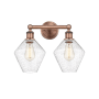 Innovations Lighting Cindyrella 2 Light 17" Wide Vanity Light Antique Copper / Seedy