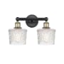 Innovations Lighting Niagra 2 Light 16" Wide Vanity Light Black Antique Brass / Clear
