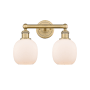 Innovations Lighting Belfast 2 Light 15" Wide Vanity Light Brushed Brass / Matte White